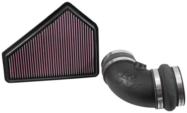 K&N 09-15 Cadillac CTS-V V8 6.2L F/I 57 Series FIPK Performance Intake Kit - 57-3086 for 2009-2015 Cadillac CTS - front view