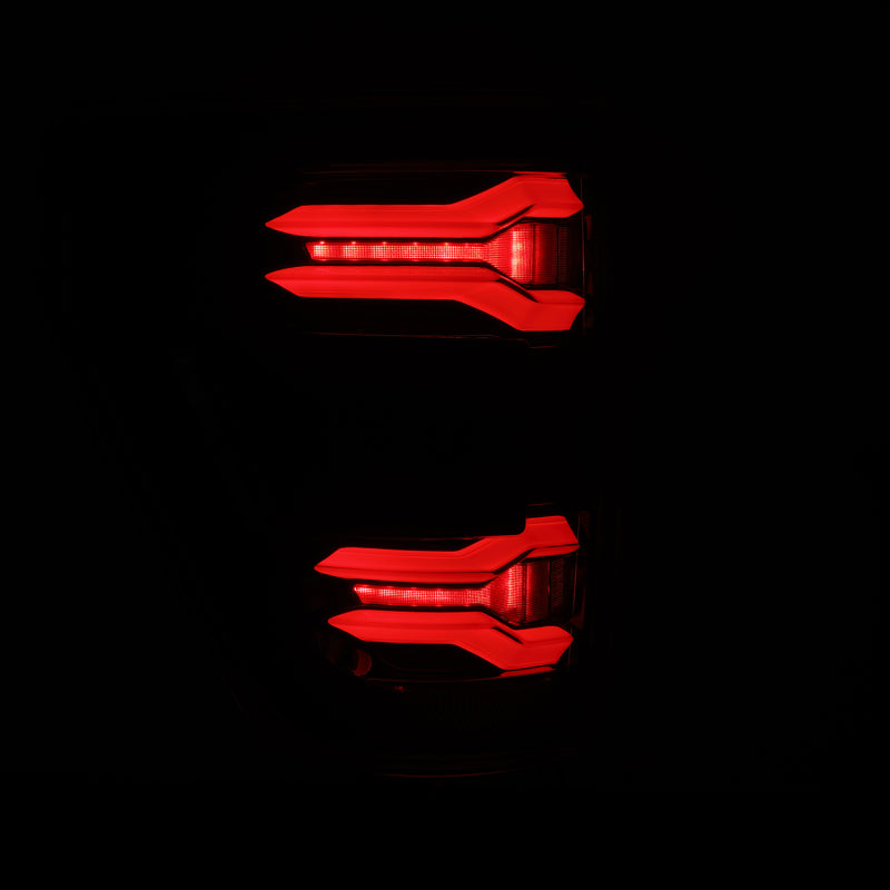 AlphaRex 21-23 Ford F-150 LUXX LED Taillights - Alpha-Black w/ BLIS - 653060