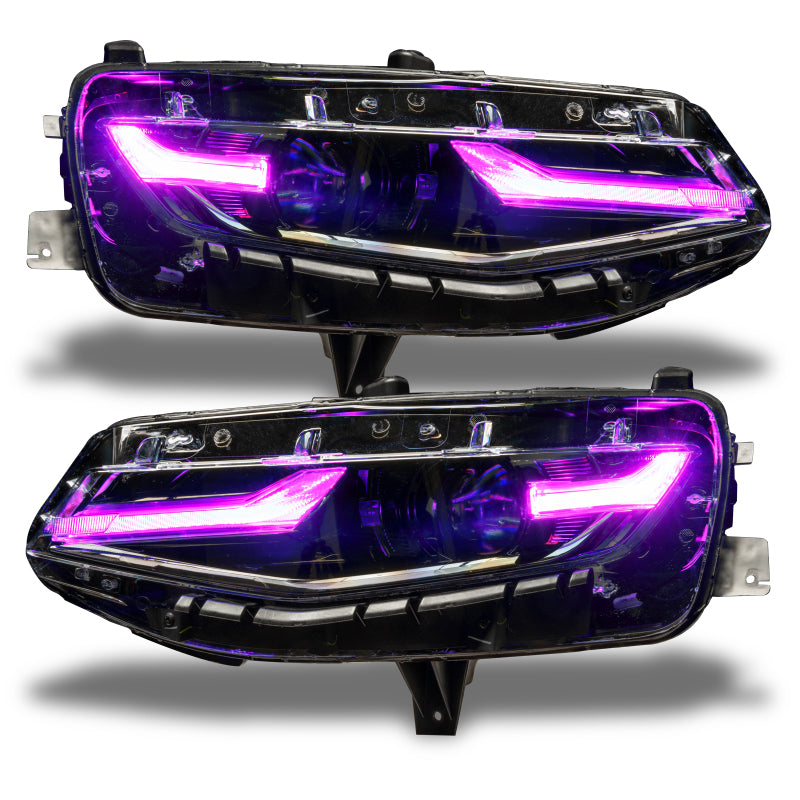 Oracle 19-21 Chevy Camaro LS/LT RGB+A Headlight DRL  Kit - ColorSHIFT w/ 2.0 Controller SEE WARRANTY - 1418-333