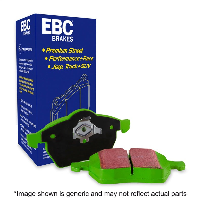 EBC 2019+ Lexus UX200 2.0L Turbo Greenstuff Front Brake Pads - DP62378 for 2019-2023 Lexus UX - detail view