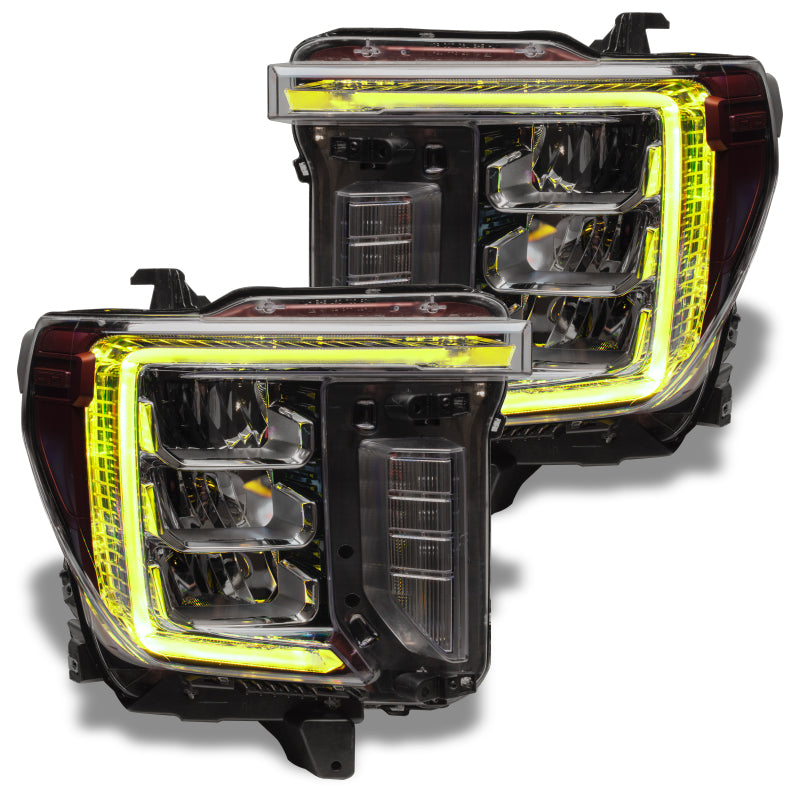 Oracle 20-21 GMC Sierra 2500/3500 HD RGB+W Headlight DRL Upgrade Kit - ColorSHIFT SEE WARRANTY - 1451-330