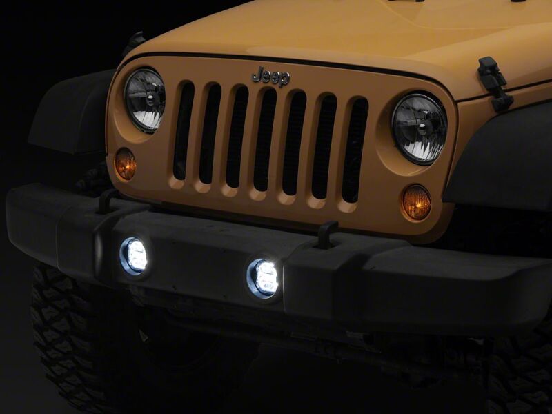 Raxiom 07-18 Jeep Wrangler JK Axial Series Vision LED Fog Lights - J189615 - close-up view 5