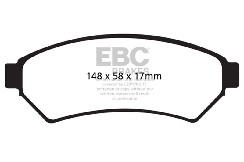 EBC 05-09 Buick Allure (Canada) 3.6 Yellowstuff Front Brake Pads - DP41727R