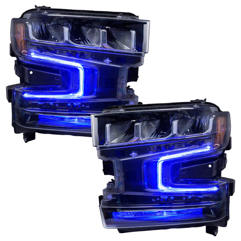 Oracle 19-21 Chevy Silverado 1500 RGB+W Headlight DRL Upgrade Kit - ColorSHIFT SEE WARRANTY - 1441-330