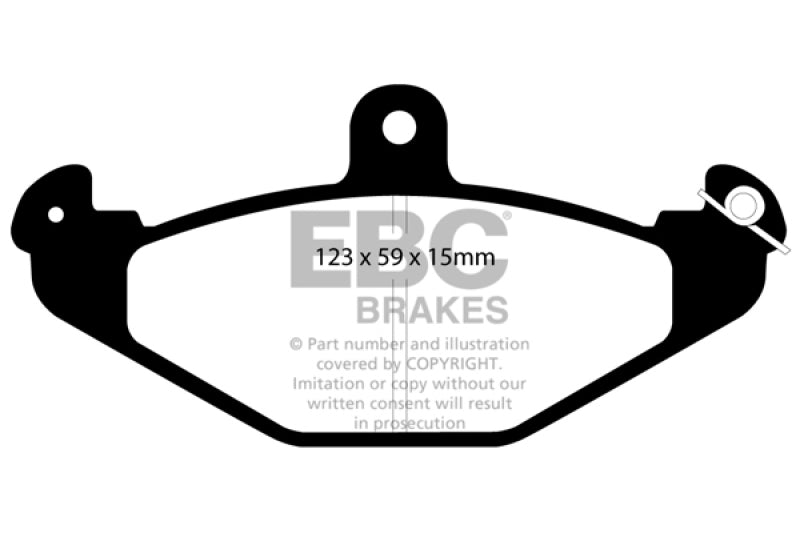 EBC 92-00 Dodge Viper 8.0 Redstuff Rear Brake Pads - DP3885C