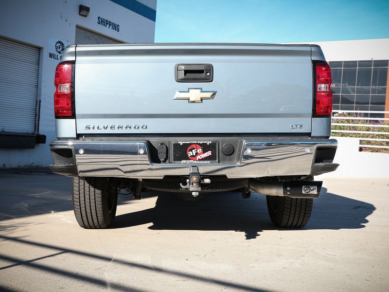 aFe Apollo GT Series 4in 409SS Cat Back Exh System w/Blk Tip 14-18 GM Silverado/Sierra 1500 V8-6.2L - 49-44116-B