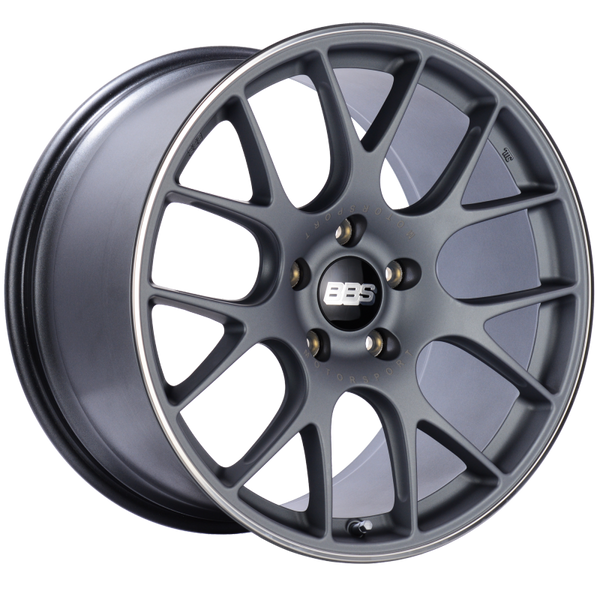BBS CH-R 20x11.5 5x130 ET65 CB71.6 Satin Titanium Polished Rim Protector Wheel - CH137TIPO by BBS