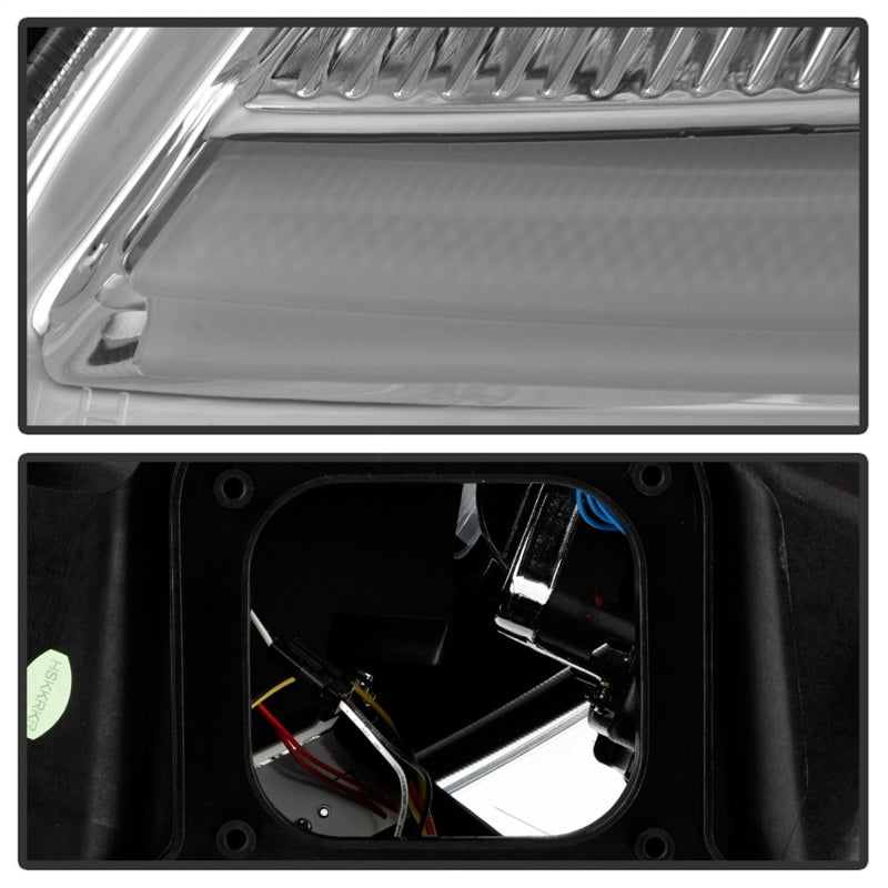 Spyder 05-13 Chevy Corvette C6 Projector Headlights Seq LED Turn Signal w/SB DRL Parking Light - 5087928