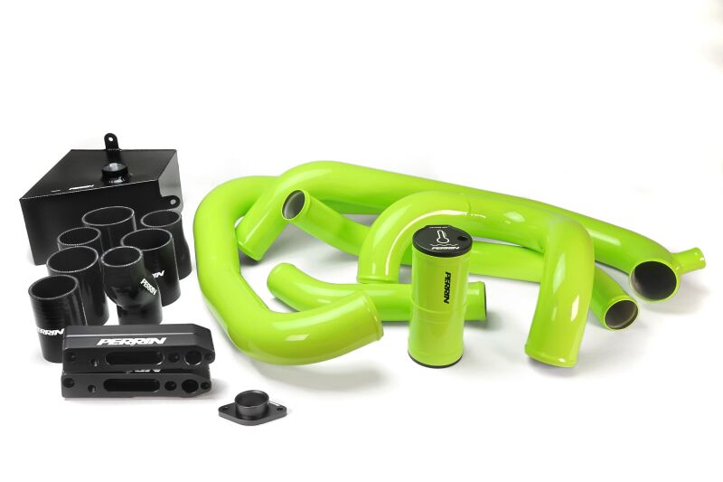 PERRIN 15-21 Subaru WRX Front Mount Intercooler Boost Tube Kit - Neon Yellow - PSP-ITR-437-3NY