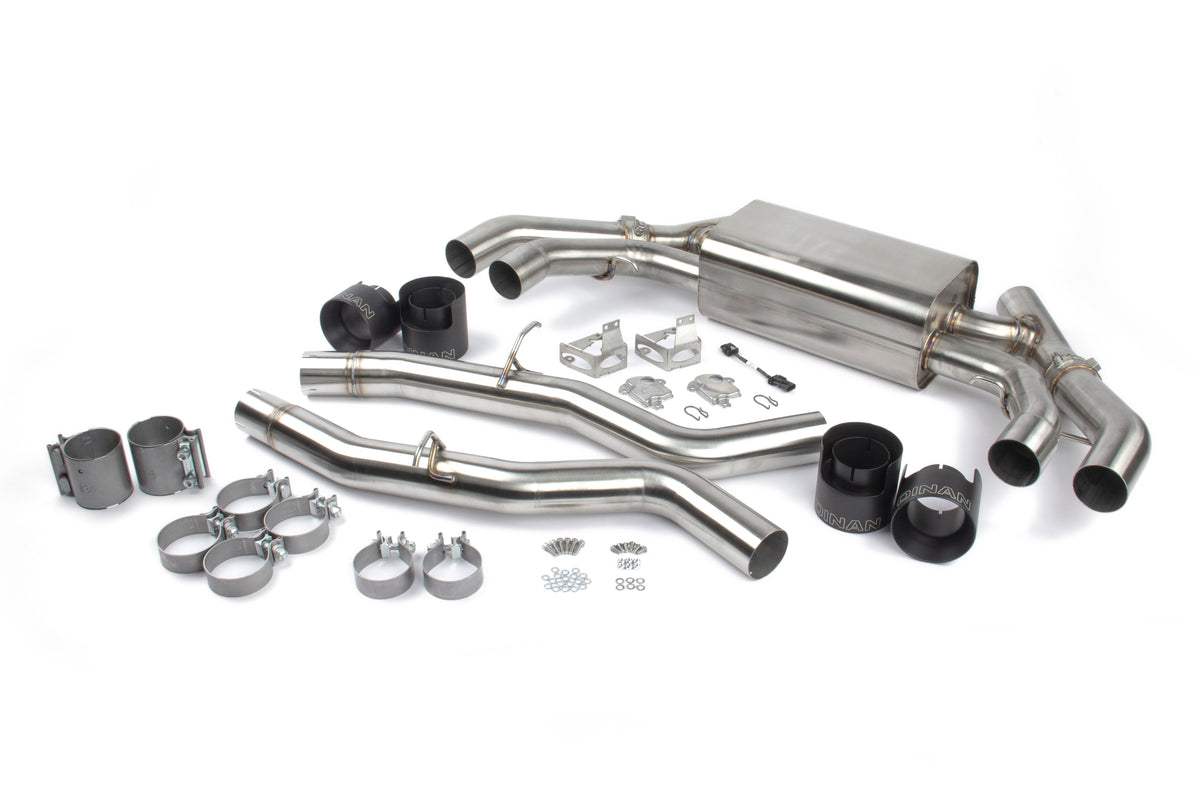 Dinan - Free Flow Axle-Back Exhaust - 2020-2025 BMW X3M/X4M - D660-0086-BLK