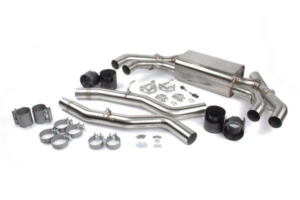 Dinan - Free Flow Axle-Back Exhaust - 2020-2025 BMW X3M/X4M - D660-0086-BLK
