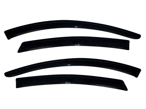 AVS 09-13 Mazda 6 Ventvisor Outside Mount Window Deflectors 4pc - Smoke - 94287 for 2009-2013 Mazda 6 - front view