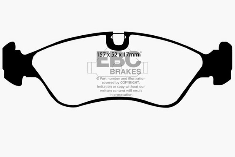 EBC 99-02 Daewoo Lanos 1.6 Chassis -447433 Yellowstuff Front Brake Pads - DP4760R