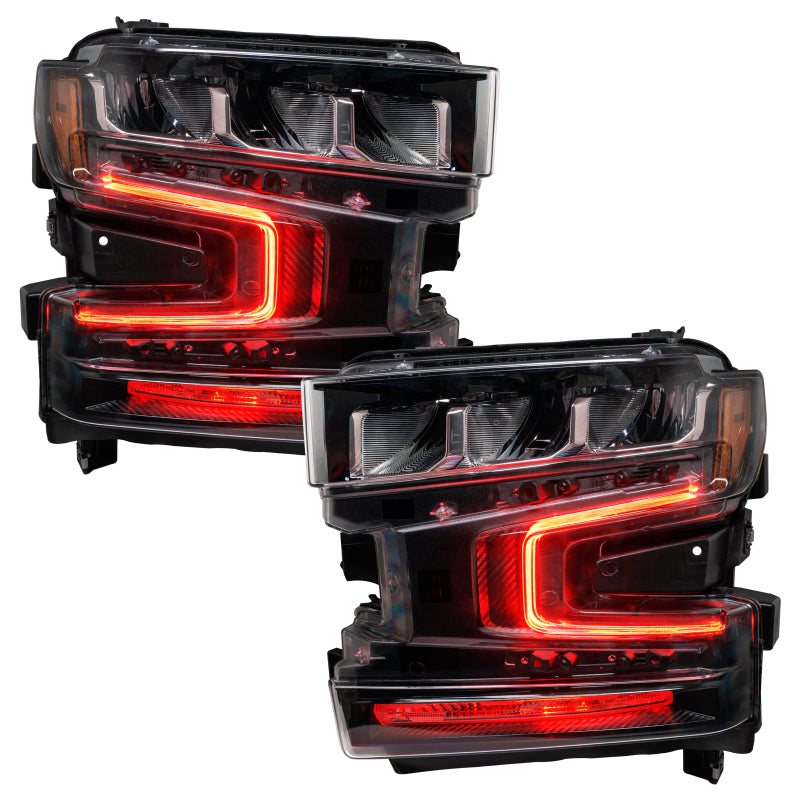 Oracle 19-21 Chevy Silverado 1500 RGB+W Headlight DRL  Kit - ColorSHIFT w/o Controller SEE WARRANTY - 1441-334