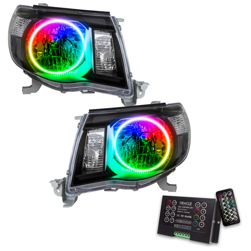 Oracle 05-11 Toyota Tacoma SMD HL - Black - ColorSHIFT w/ 2.0 Controller SEE WARRANTY - 8161-333
