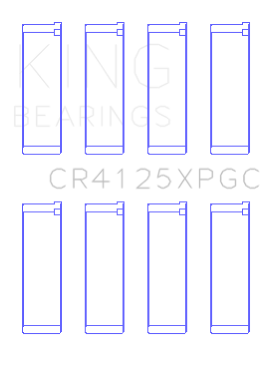 King Subaru EJ20/EJ22/EJ25 pMaxKote Performance Rod Bearing Set - Size STDX - CR4125XPGCSTDX