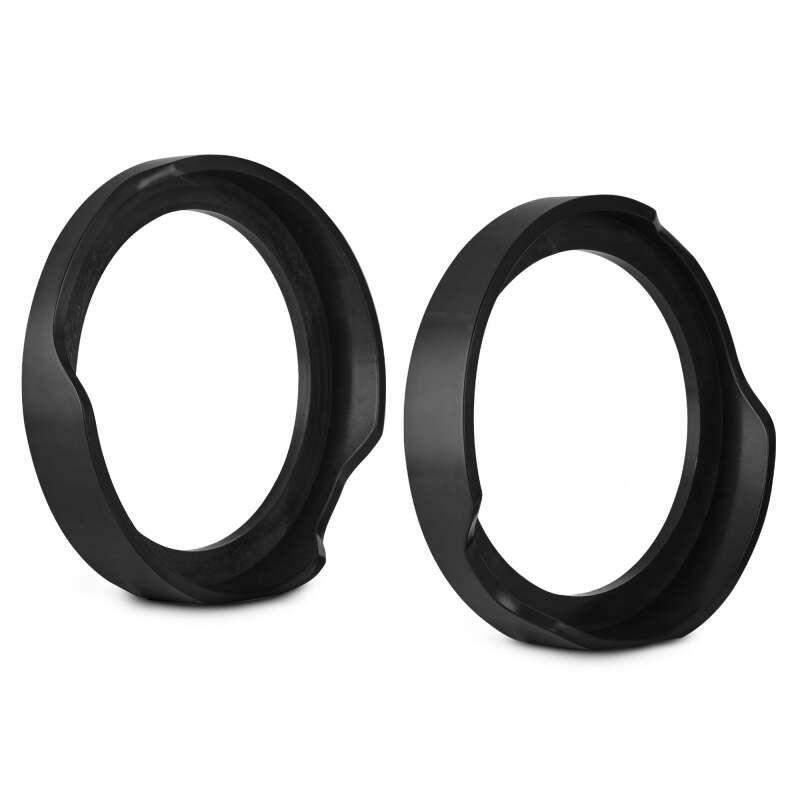 DS18 14-23 Harley-Davidson Saddle Bag Mid Bass Adapter Ring 1 x 10in ABS Black - RY-HD10SBMB.1423 - front view
