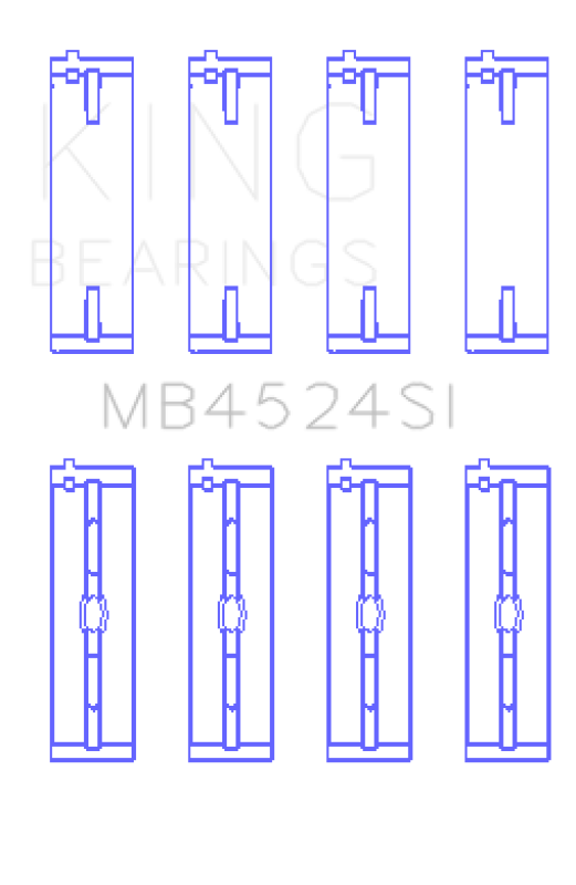 King Nissan VR38DETT / VQ35HR / VQ37HR Main Bearing Set - MB4524SI