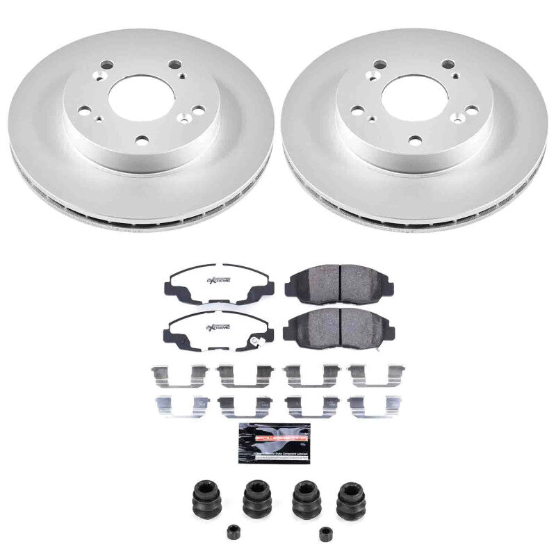 Power Stop 06-11 Honda Civic Front Z26 Coated Brake Kit - CPK2384-26