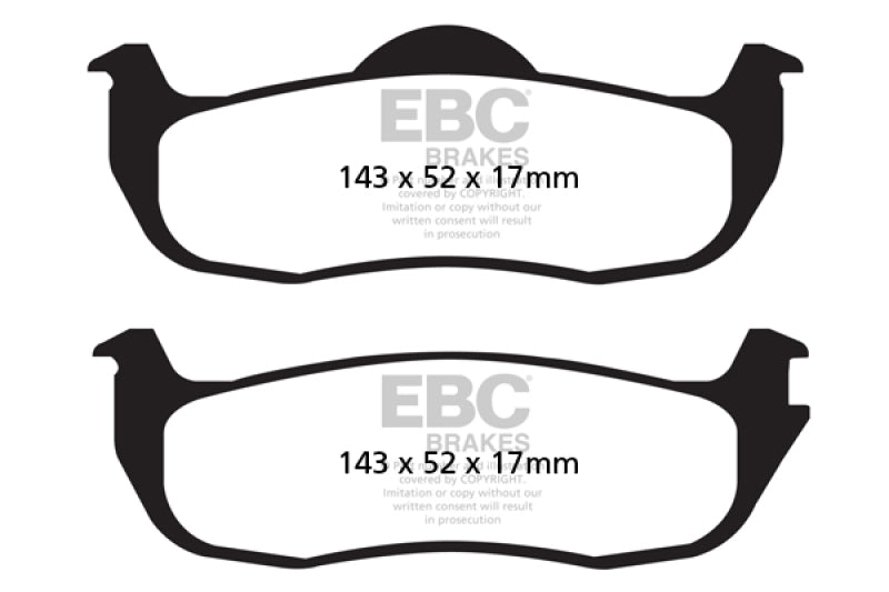 EBC 04-05 Infiniti QX56 5.6 Yellowstuff Rear Brake Pads - DP41707R