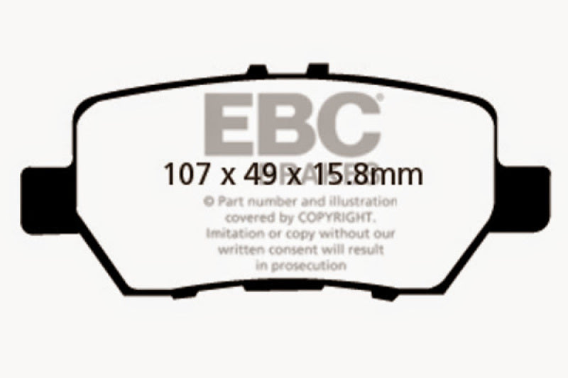 EBC 05-08 Acura RL 3.5 Redstuff Rear Brake Pads - DP31736C