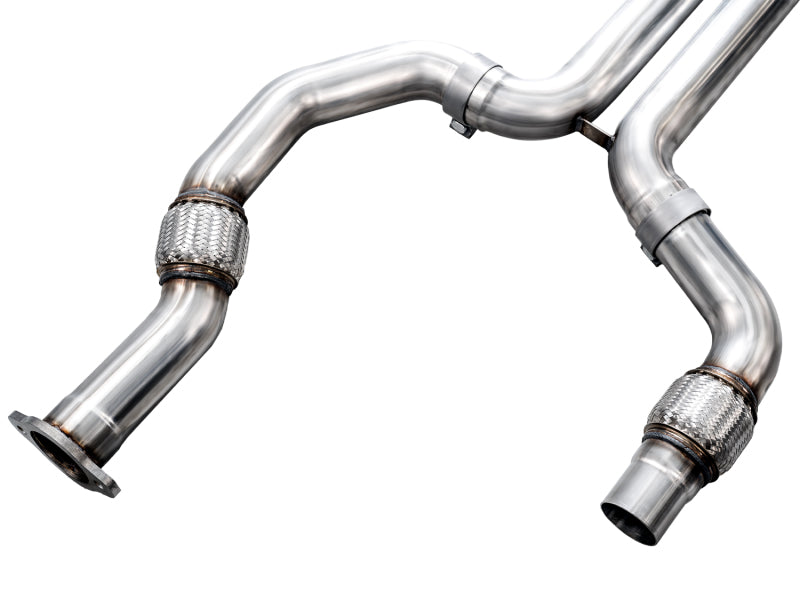 AWE Tuning 2021+ Cadillac CT4-V Blackwing SwitchPath Exhaust - Diamond Black Tips - 3025-43436