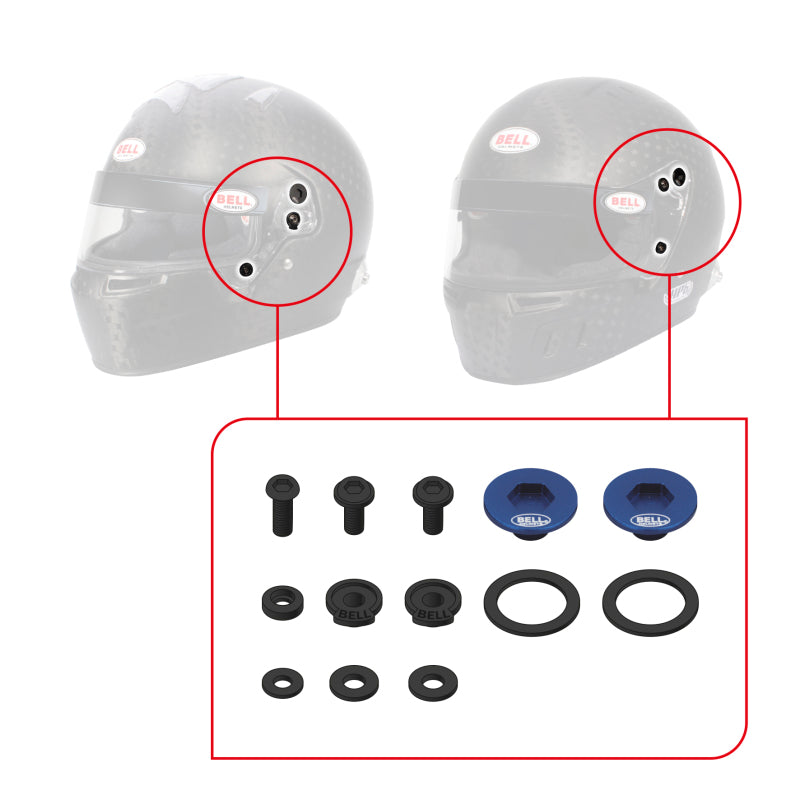 Bell SV (SE07/SE077/SE06) Pivot Kit - Red - 2020073