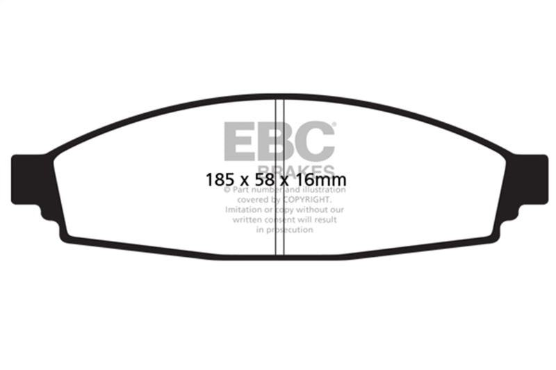 EBC 03-06 Lincoln Aviator 4.6 Greenstuff Front Brake Pads - DP61675