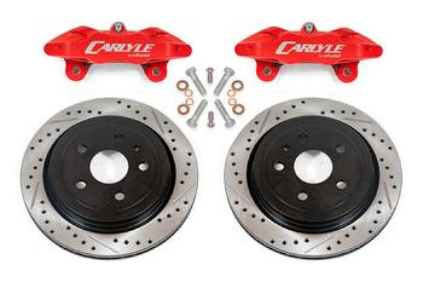 BMR 14-19 Chevrolet Corvette Brake Kit For 15in Conversion Drilled And Slotted Rotors/Red Calipers - DBK573 for 2014-2019 Che