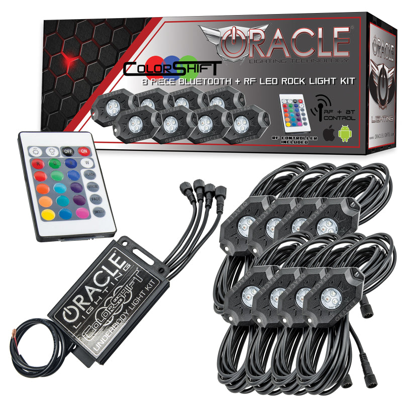 Oracle Bluetooth + RF Underbody Rock Light Kit - 8 PCS - ColorSHIFT SEE WARRANTY - 5819-333