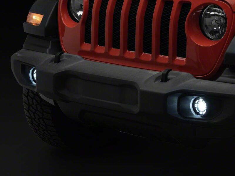 Raxiom 18-26 Jeep Wrangler JL V2 LED Fog Lights with Amber Turn Signal - J227425 - close-up view 7