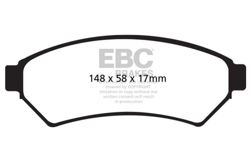 EBC 05-09 Buick Allure (Canada) 3.6 Yellowstuff Front Brake Pads - DP41727R