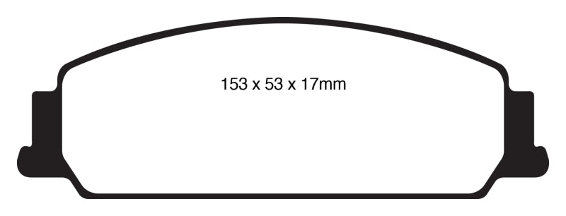 EBC 08-10 Pontiac G8 3.6 Redstuff Front Brake Pads - DP31833C