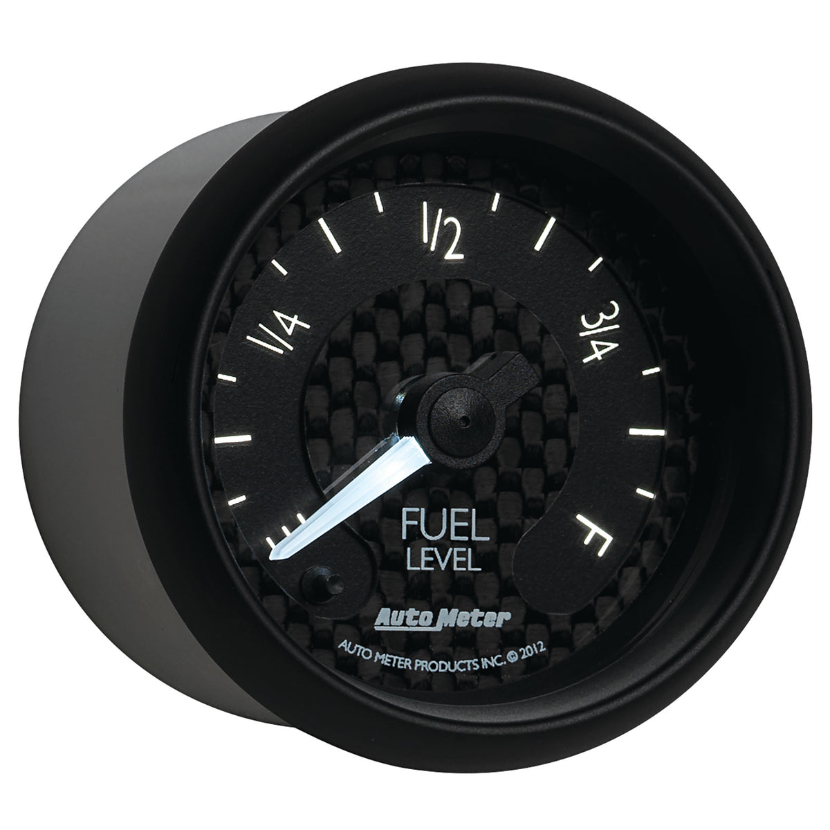 Autometer GT Series 52mm Full Sweep Electronic 0-280 ohm Fuel Level Programmable Empty-Full Range - 8010