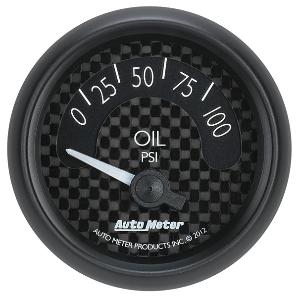 Autometer GT Series 52mm Short Sweep Electronic 0-100 psi Oil Pressure - 8027