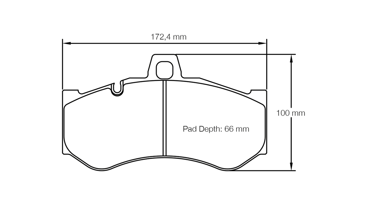 Alcon CAR87/AV1 15mm RD65.5 Brake Pad Set (4) - PNS4488X970.4