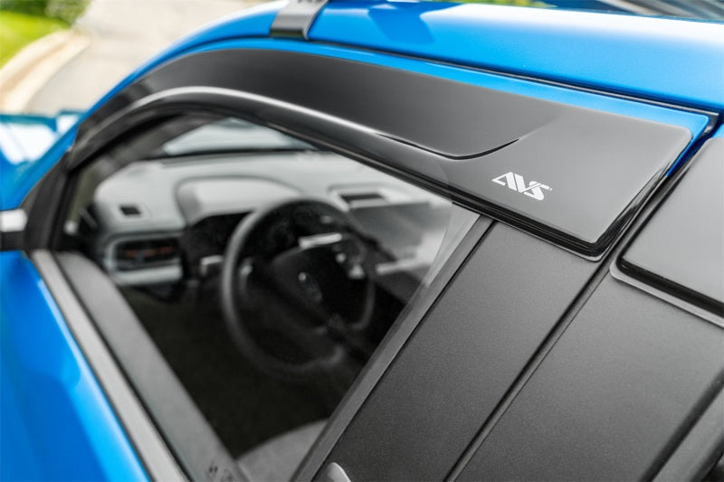AVS 07-18 Jeep Wrangler Unlimited Ventvisor Low Profile Window Deflectors 4pc - Matte Black - 774034
