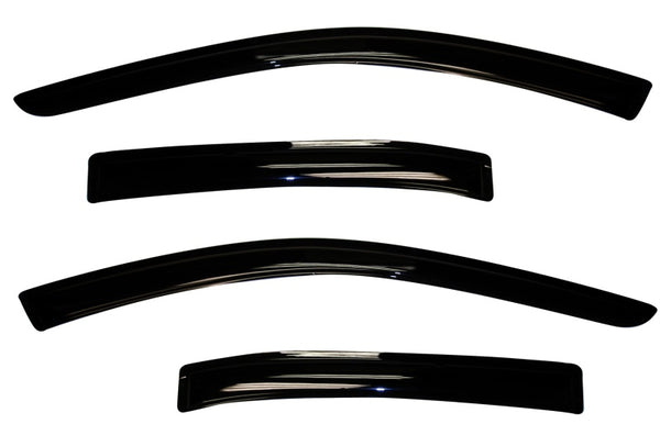 AVS 10-18 Ford Taurus Ventvisor Outside Mount Window Deflectors 4pc - Smoke - 94194 for 2010-2018 Ford Taurus - front view