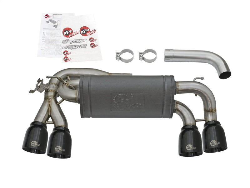 aFe MACHForce XP 3in - 2 1/2in Axle Back 304SS Exhaust w/ Black Tips 16-18 BMW M2 (f87) - 49-36333-B