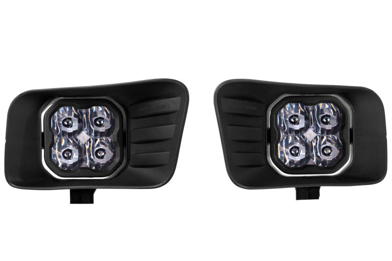 Diode Dynamics SS3 Sport Type Ram Horiz Kit ABL - Yellow SAE Fog - DD7077 for 2009-2010 Dodge Ram 1500 - angle view
