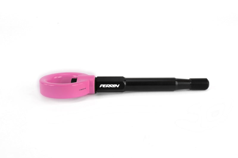 Perrin 22+ Subaru WRX / 18-21 Crosstrek Tow Hook Kit (Rear) - Hyper Pink - PSP-BDY-257HP