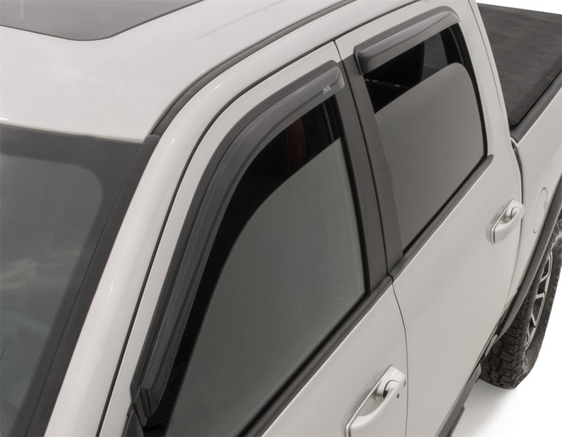 AVS 22+ Toyota Tundra CrewMax Ventvisor Outside Mount Window Deflectors 4pc - Smoke - 94888