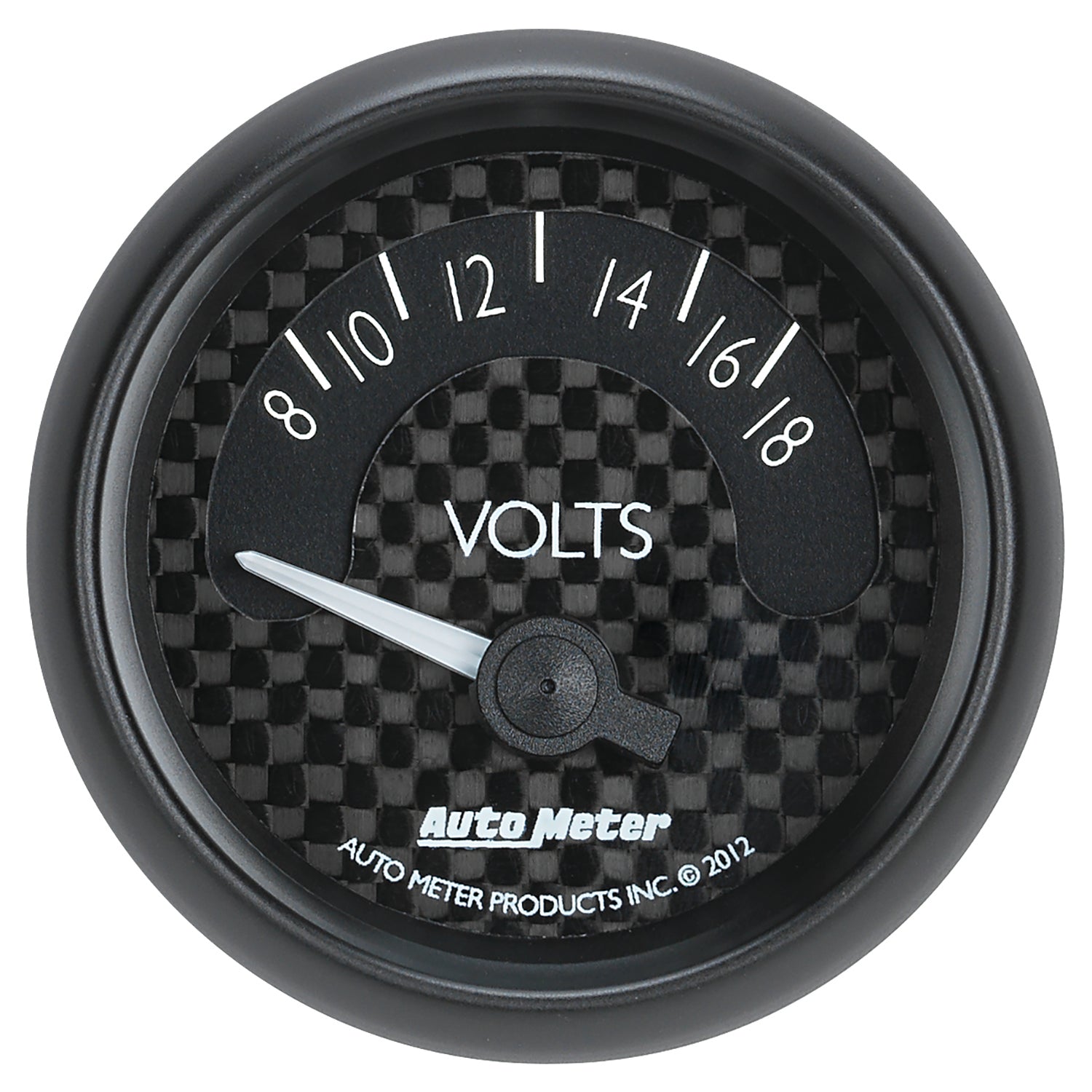 Autometer GT Series 52mm Short Sweep Electronic 8-18 Volts Voltmeter - 8092