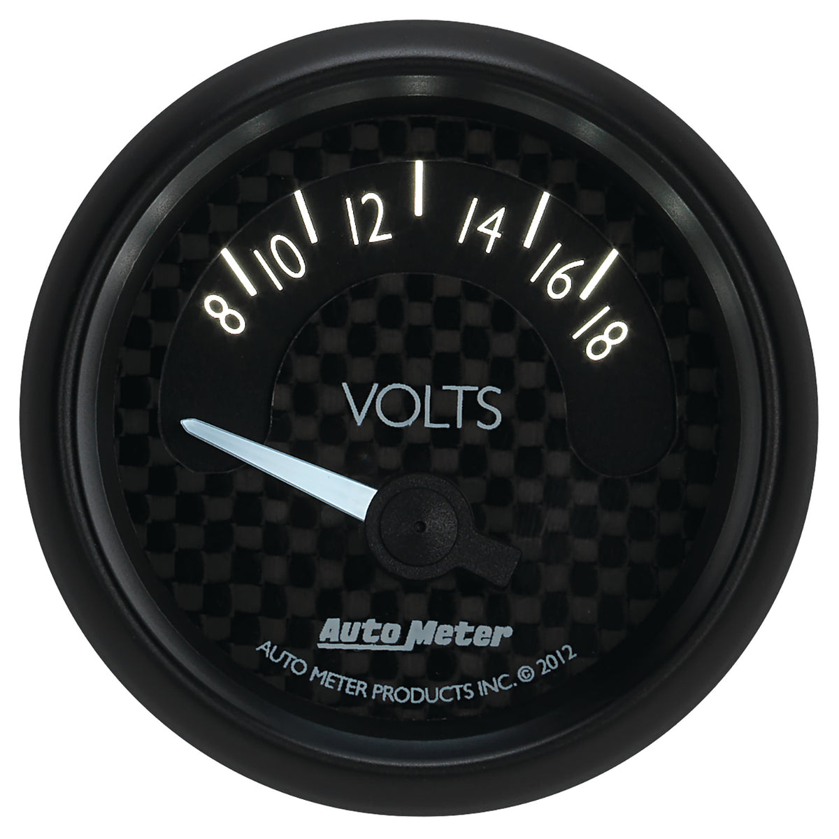 Autometer GT Series 52mm Short Sweep Electronic 8-18 Volts Voltmeter - 8092