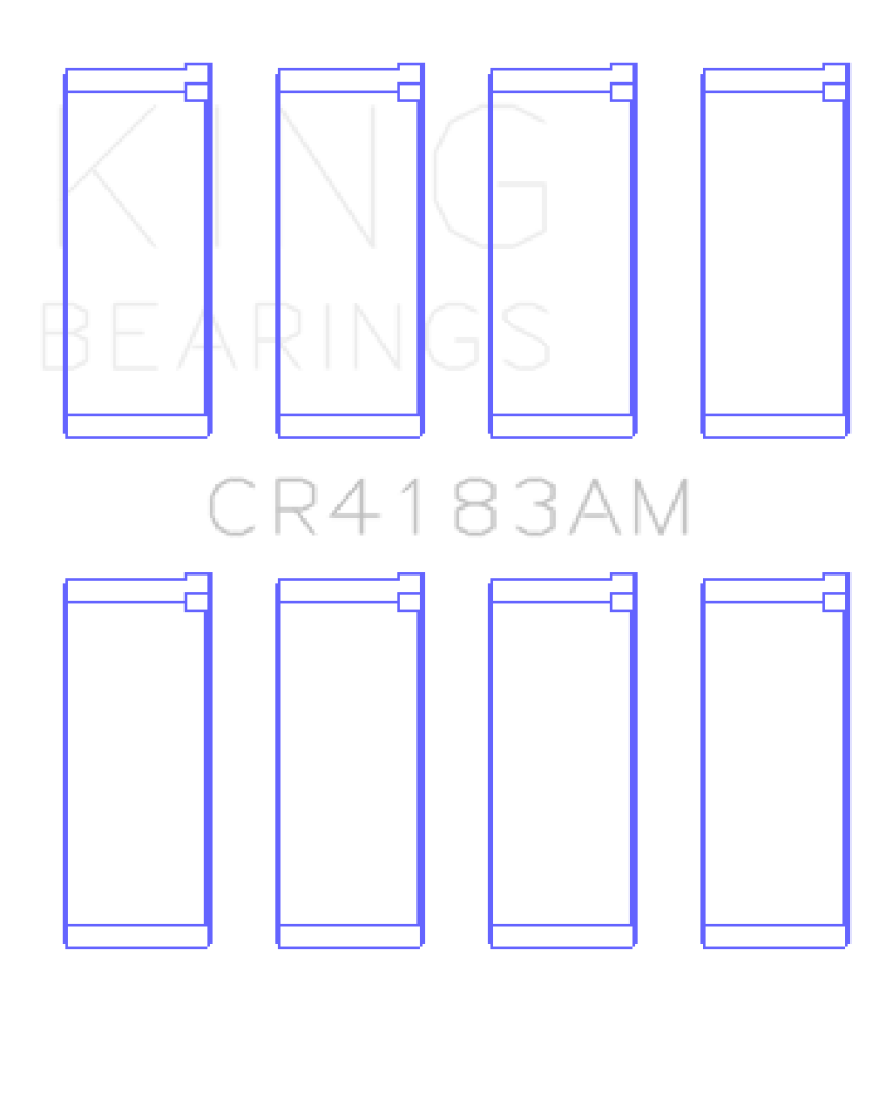 King Chrysler/Mitsubishi 122ci 2.0L (Size 0.5) Rod Bearing Set - CR4183AM0.5