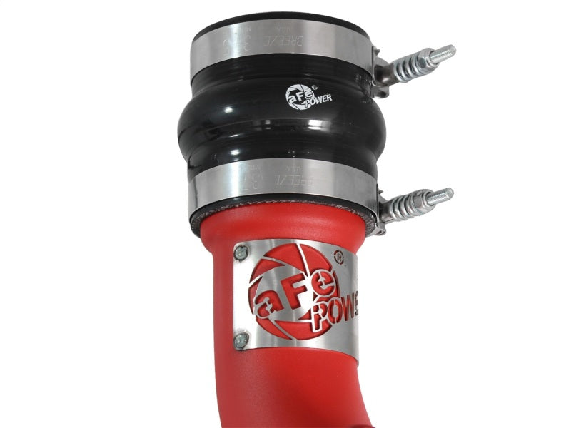 aFe BladeRunner 3in Red Intercooler Tubes Hot &amp; Cold Side Kit for 13-14 Dodge RAM Diesel 6.7L (td) - 46-20134-R