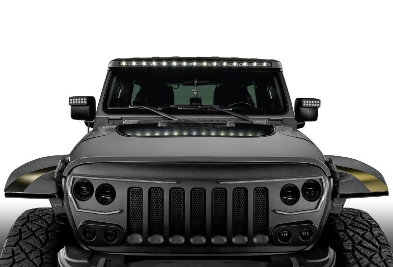 Oracle Jeep Wrangler JL/Gladiator JT Integrated Windhsiled LED Light Bar System - 5917-023