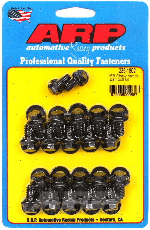 ARP BB Chevy Hex Oil Pan Bolt Kit - 235-1802 by ARP