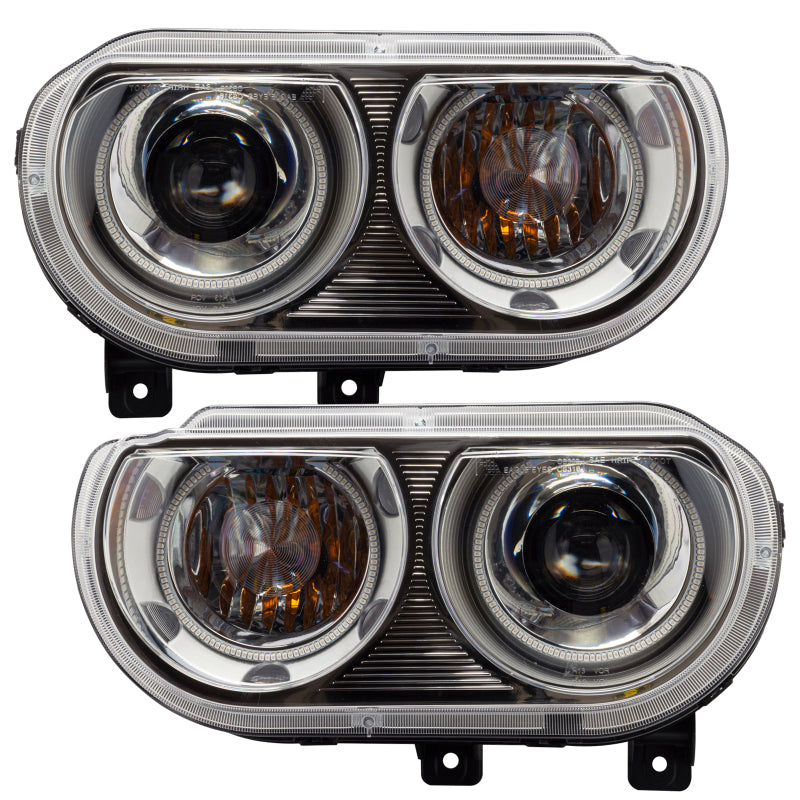 Oracle 08-14 Dodge Challenger SMD HL (HID Style) - ColorSHIFT w/ 2.0 Controller SEE WARRANTY - 7132-333