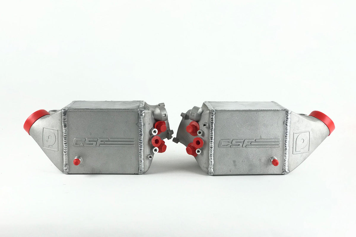 CSF 12-16 BMW M5 (F10) / 12-18 BMW M6 (F06/F12/F13) Twin Charge-Air-Cooler Set - Anodized Red - 8109AR